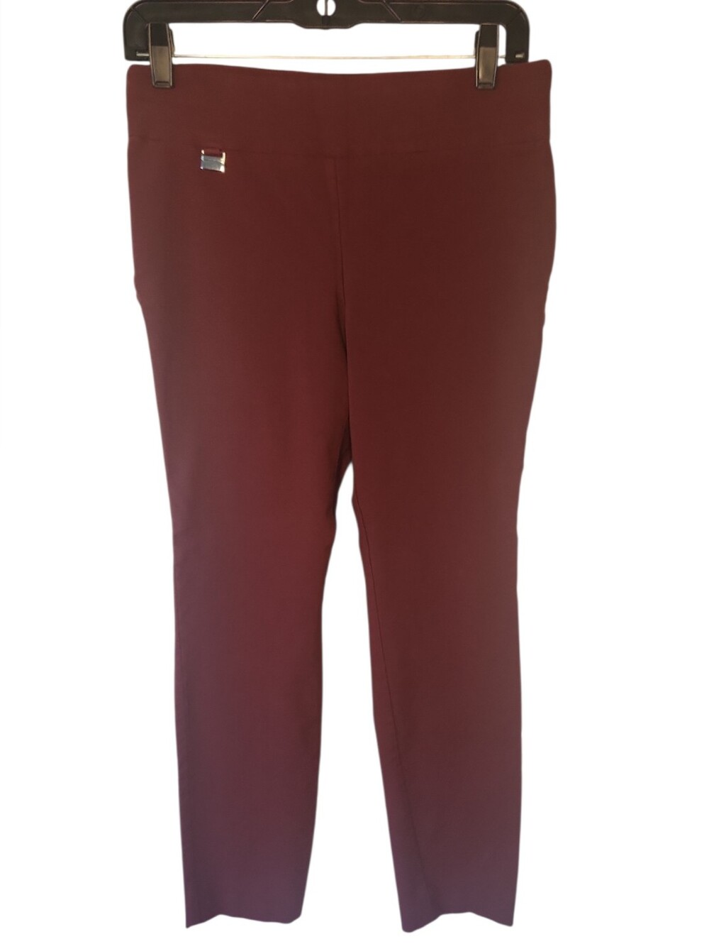 Alfani Women's Burgundy Business Casual Workwear Ponte Pants Size 6
